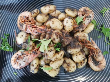 Gnocchi with shrimps