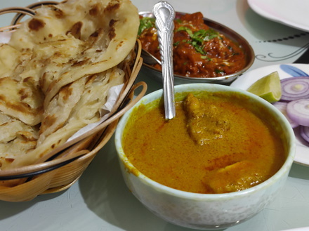 Curry and paratha