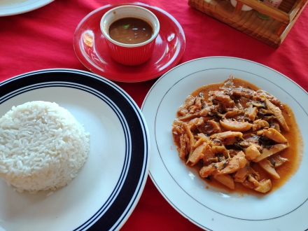 Lambi with rice